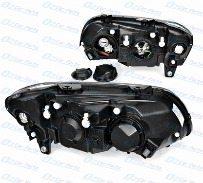 Headlight Pair Black Projector for Holden Commodore VE SSV Series 1 Calais HSV