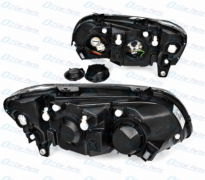 Headlight Pair Black Non Projector for Holden Commodore VE SS SV6 Series 2