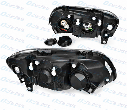 Headlight Pair Black Projector for Holden Commodore VE SSV Series 2 Calais