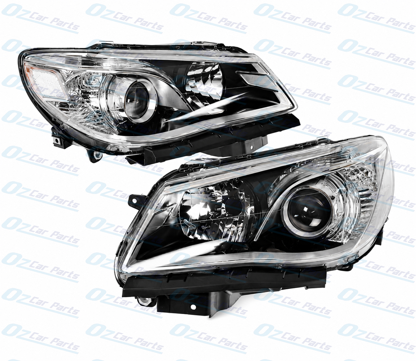 Headlight Pair Black for Holden Commodore VF HSV