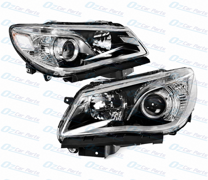 Headlight Pair Black for Holden Commodore VF HSV