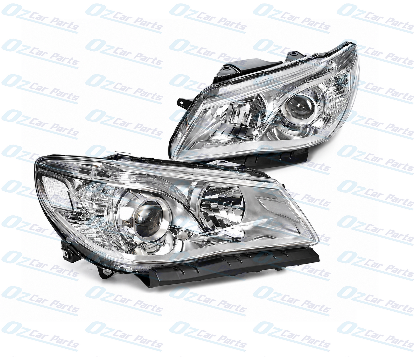 Headlight Pair Chrome Projector for Holden Commodore VF Evoke