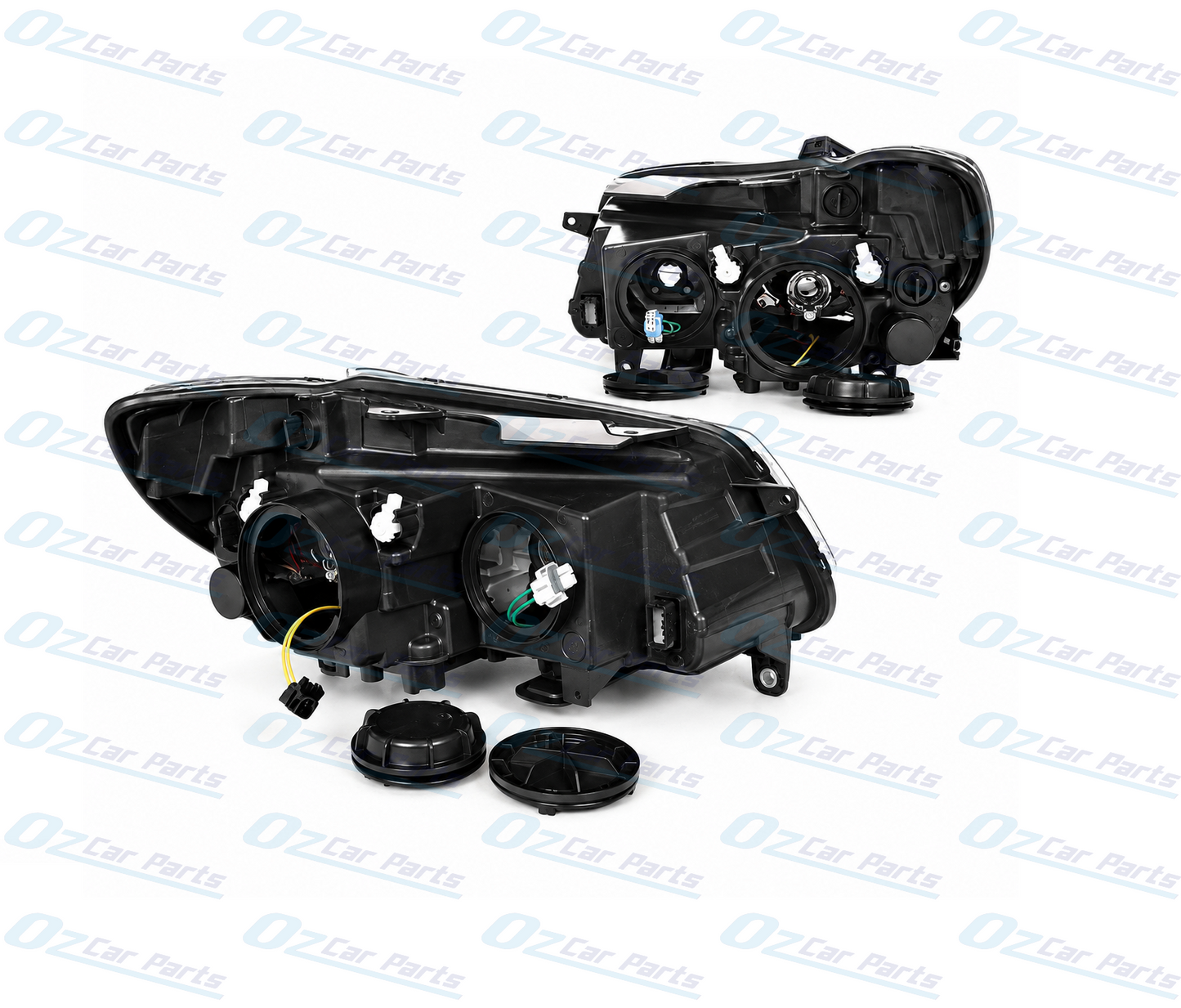 Headlight Pair Chrome Projector for Holden Commodore VF Evoke