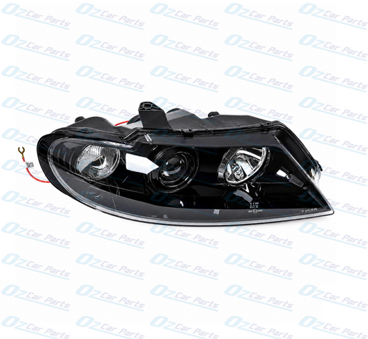 Right Headlight Black Altezza for Holden Commodore VX VU