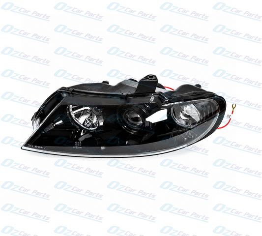 Left Headlight Black Altezza for Holden Commodore VX VU