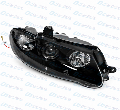 Right Headlight Black Altezza Projector for Holden Commodore VX VU
