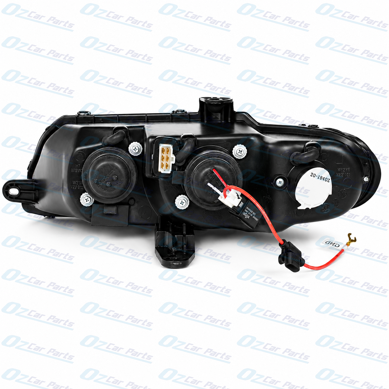Right Headlight Black Altezza Projector for Holden Commodore VX VU