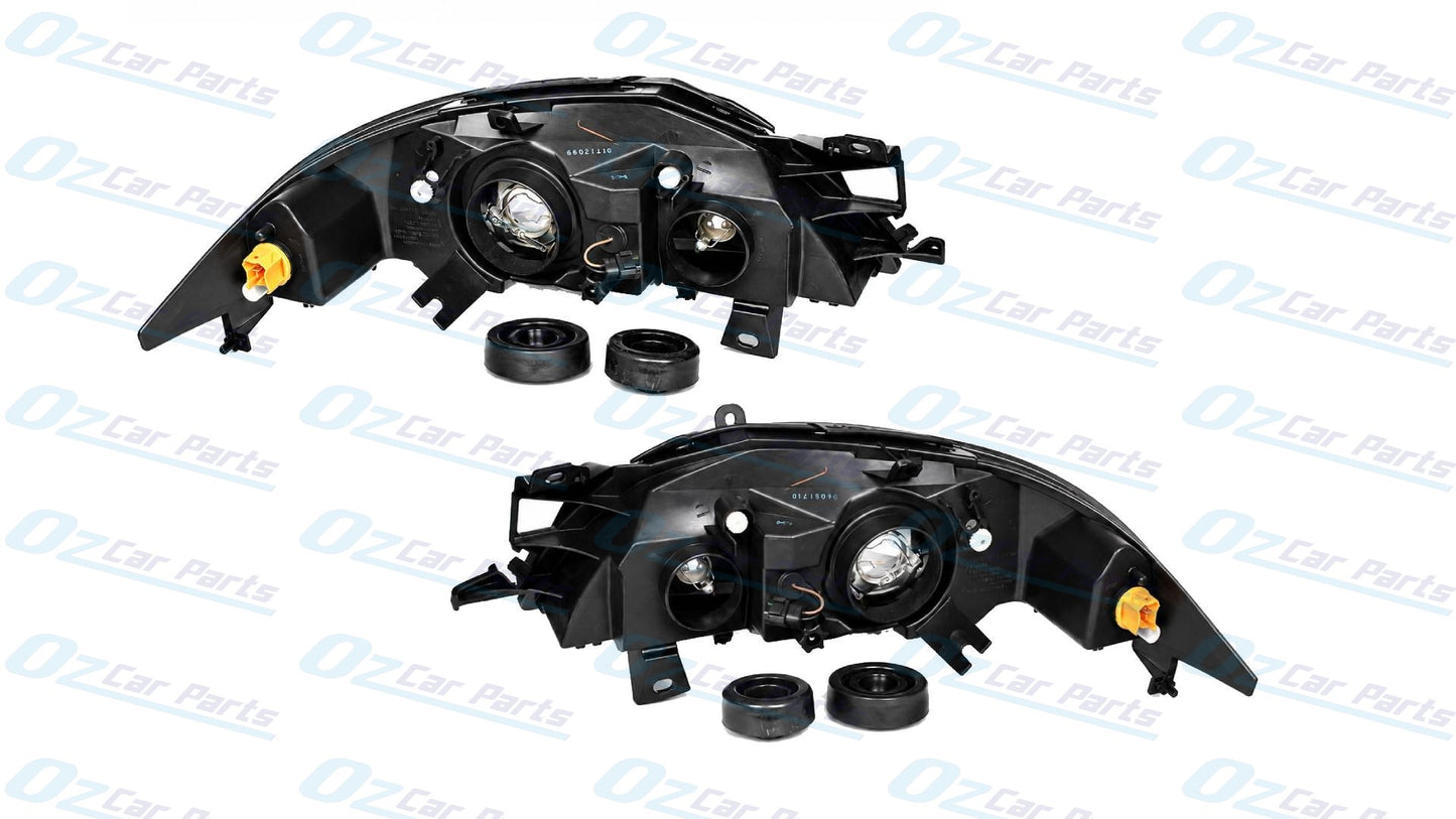 Headlight Pair Grey for Ford Falcon AU 1 2 3