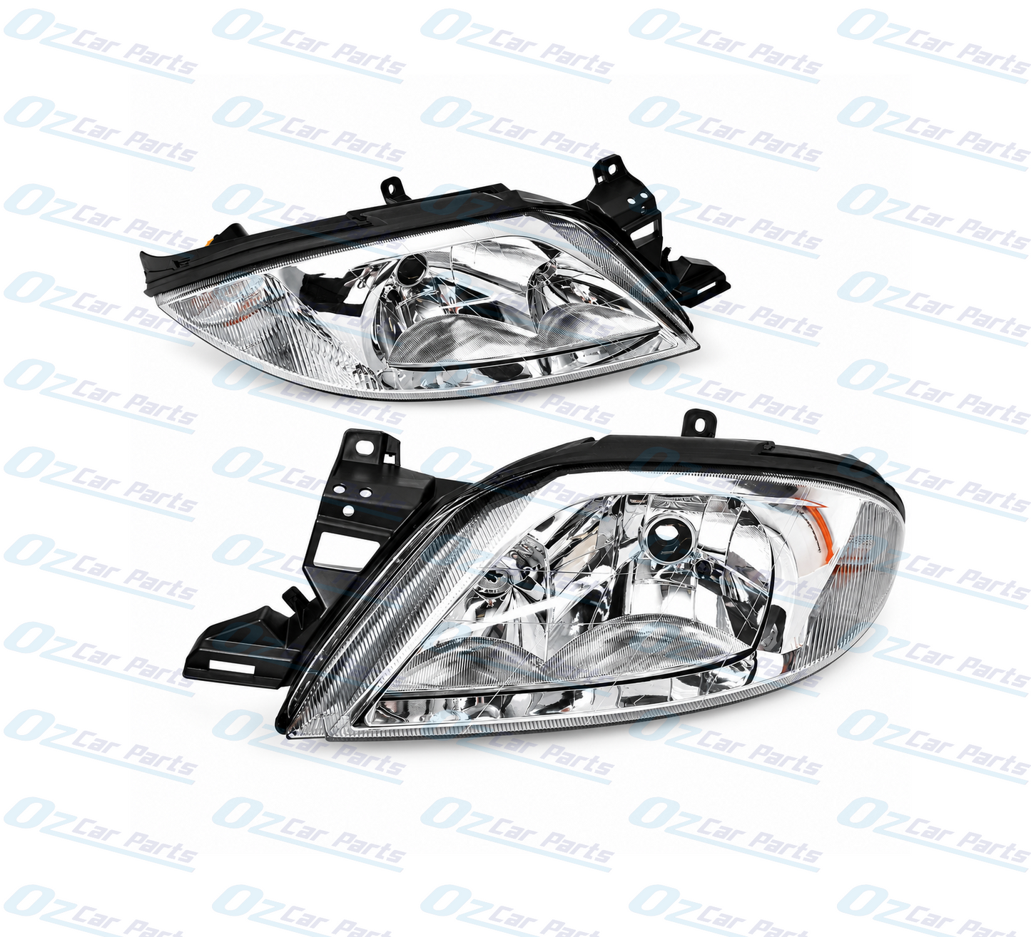 Headlight Pair Chrome for Ford Falcon Futura Fairmont AU Series 1 2 3