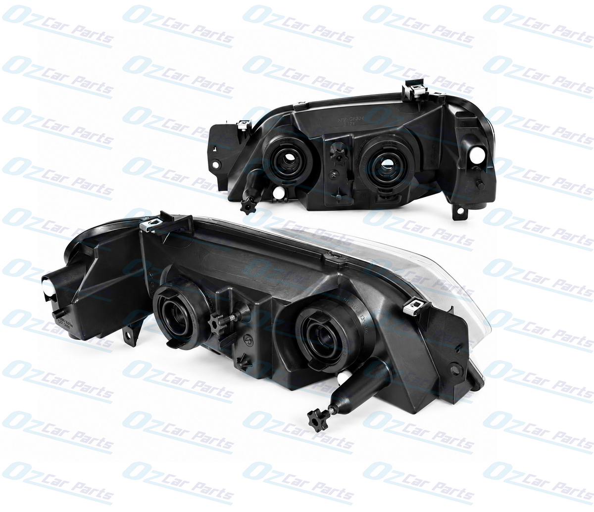 Headlight Pair Chrome for Ford Falcon BF Series 2 / Series 3 Wagon XT