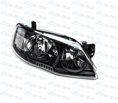 Right Headlight Black for Ford Falcon BF Series 2 / Series 3 Wagon XT