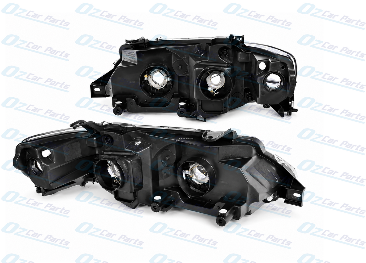 Headlight Pair Black for Ford Falcon FG XT Sedan Ute