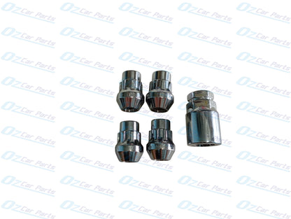 Wheel Lock Nuts Set Chrome for Holden Commodore VL VN VP VR VS VT VX VU VY VZ WH WK WL