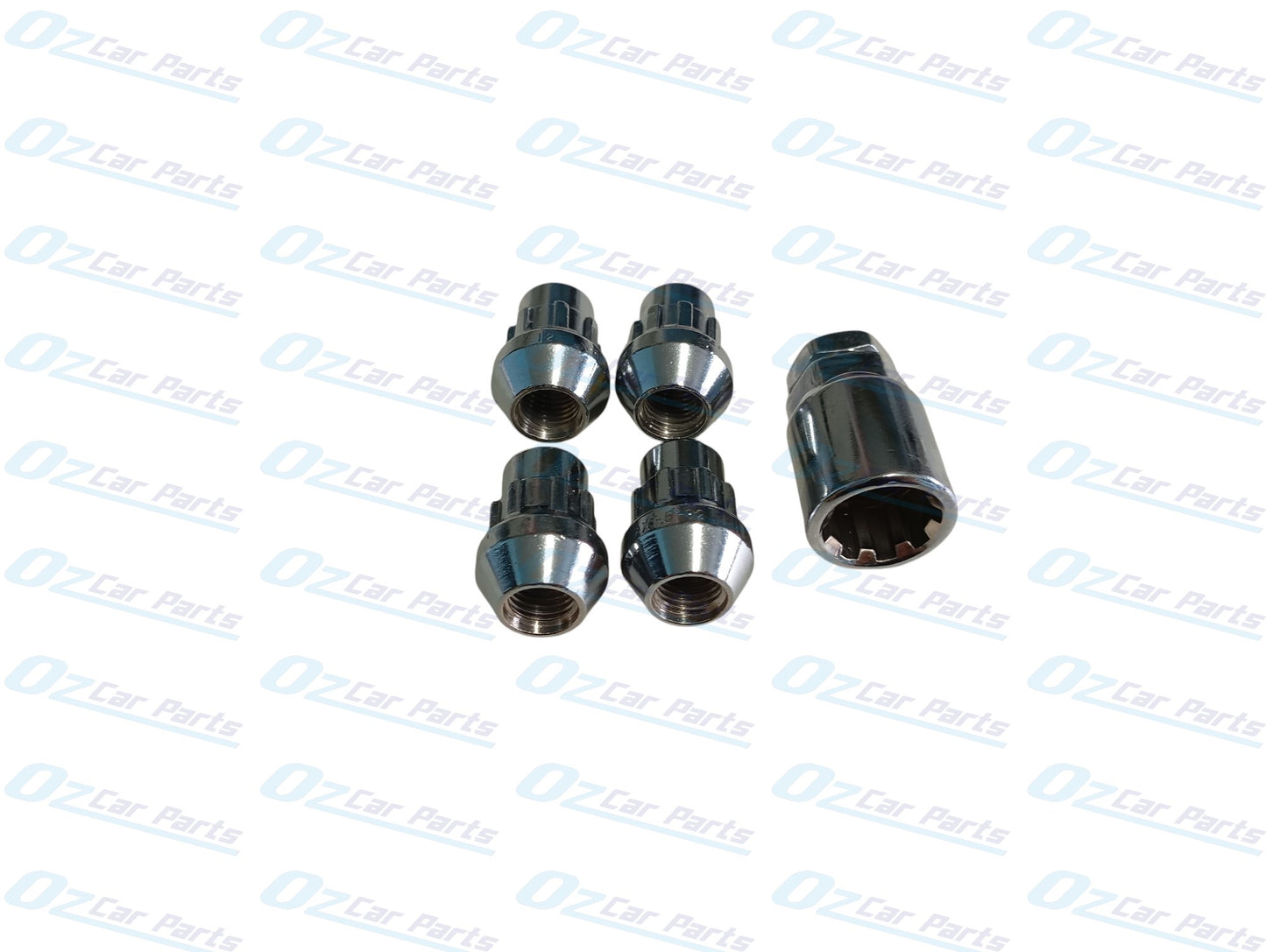 Wheel Lock Nuts Set Chrome for Holden Commodore VL VN VP VR VS VT VX VU VY VZ WH WK WL
