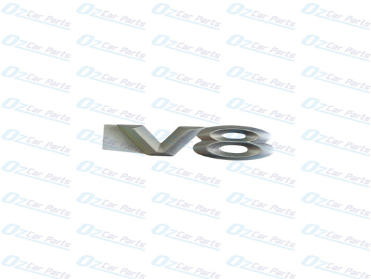V8 Emblem Badge Satin Chrome Genuine for Holden Commodore