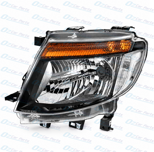 Left Headlight Black for Ford Ranger PX Series 1