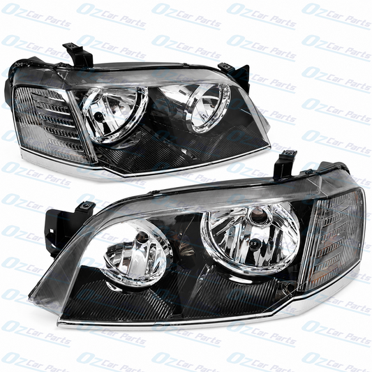 Headlight Pair Black for Ford Territory SX SY Series 1