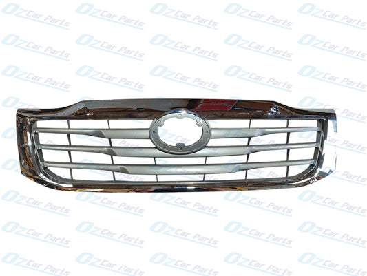 Front Grille Grey and Chrome for Toyota Hilux 2011 - 2015