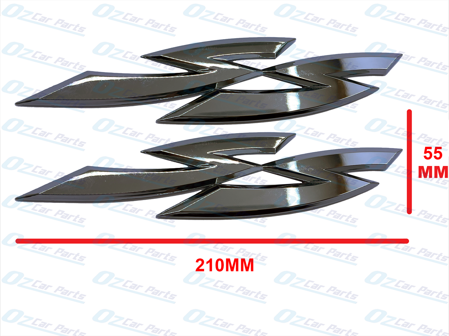 Chrome Side SS Badge Pair Emblem for Holden Commodore VY VZ SS Sedan Wagon Ute