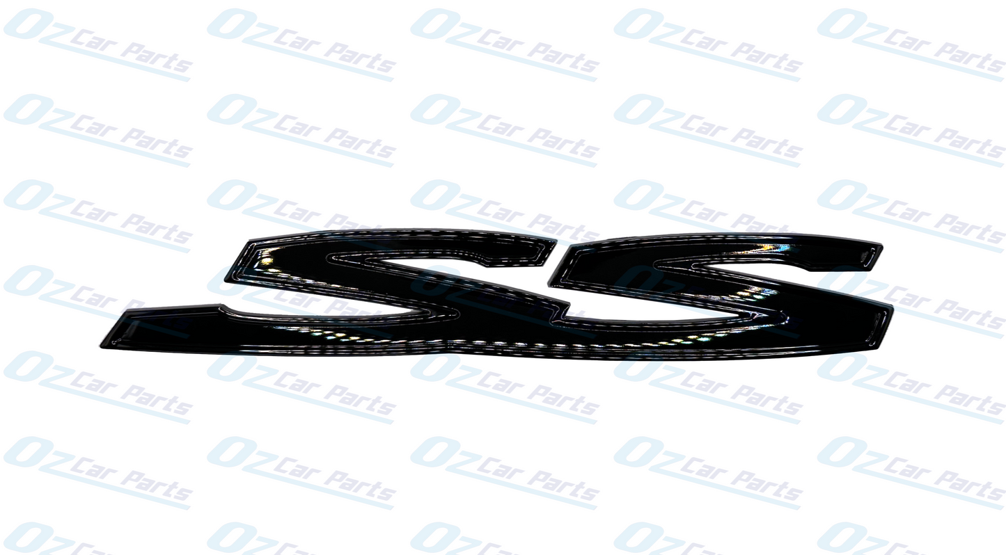 Single Gloss Black Side SS Badge Emblem for Holden Commodore VE VF SS SV8 Sedan Wagon Ute