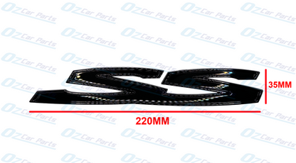 Gloss Black Side SS Badge Emblem Pair for Holden Commodore VE VF SS Sedan Wagon Ute