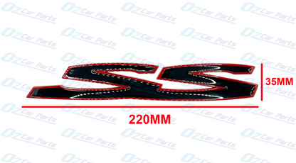 Red Gloss Black SS SSV Badge Emblem Set of 3 for Holden Commodore VE VF SS
