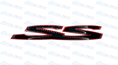 Red Gloss Black SS Badge Emblem for Holden Commodore VE VF SS SV8 Sedan Wagon Ute
