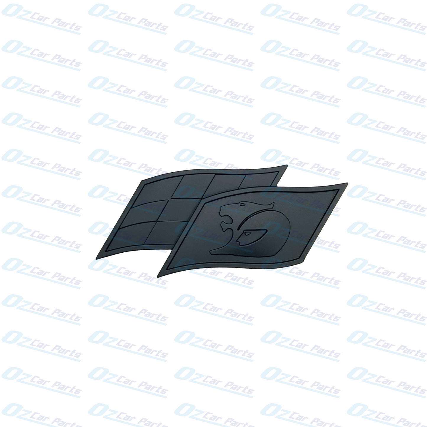 HSV Racing Flag Matte Black Badge Emblem for Holden Commodore VE VF SS E1 E2 GTS R8 Maloo