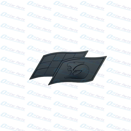 HSV Racing Flag Matte Black Badge Emblem for Holden Commodore VE VF SS E1 E2 GTS R8 Maloo