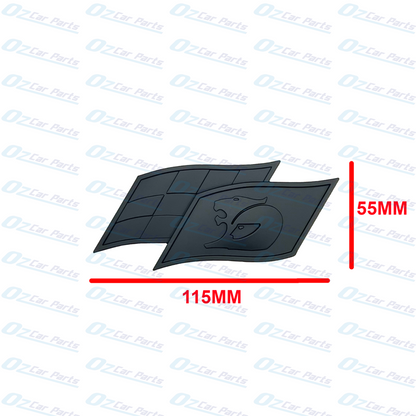 HSV Racing Flag Matte Black Badge Emblem for Holden Commodore VE VF SS E1 E2 GTS R8 Maloo