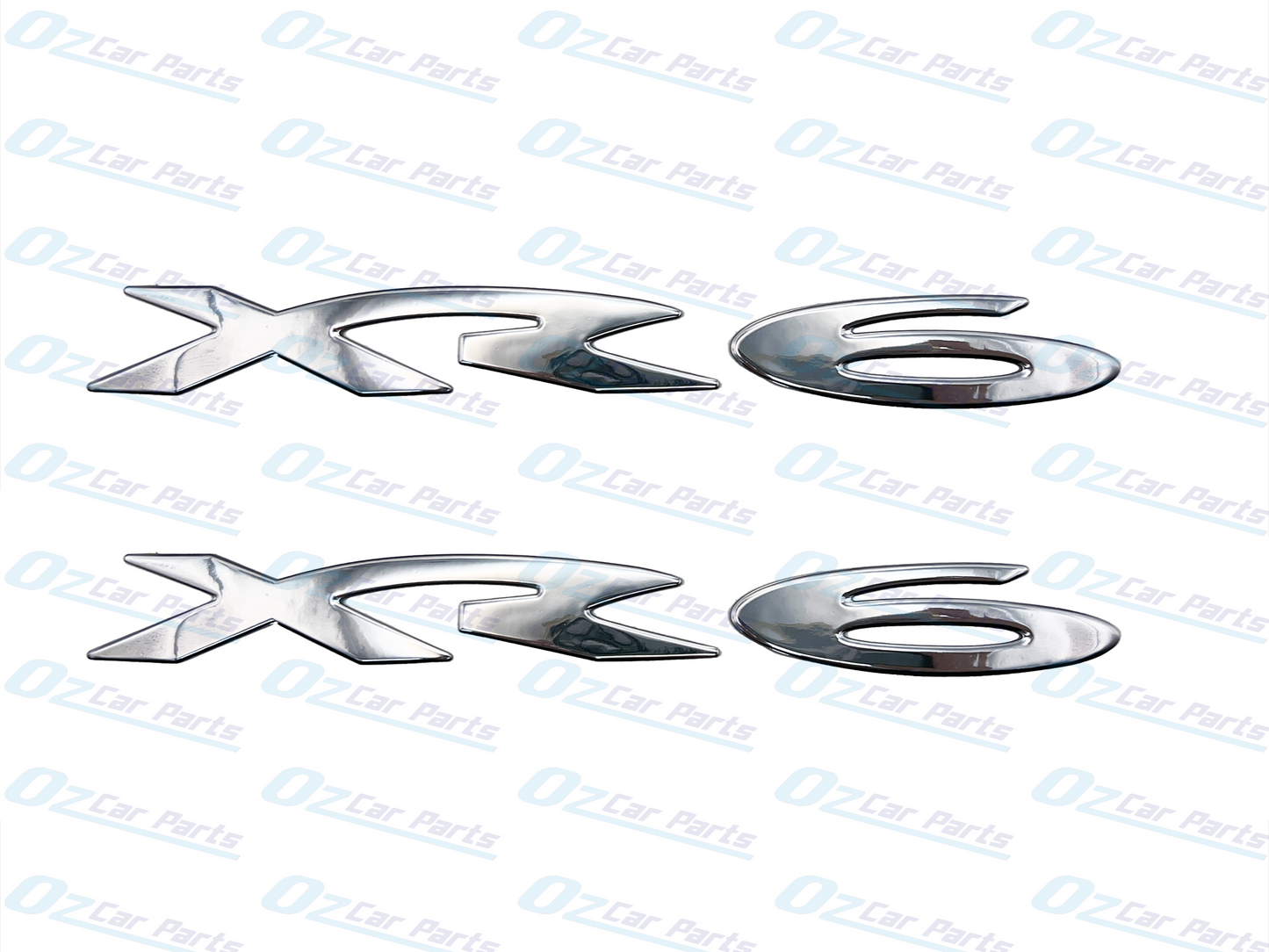 XR6 Badge Pair Set For Ford Falcon BA BF FG - Rear Boot or Side Skirt Emblem X2