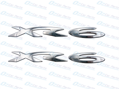 XR6 Badge Pair Set For Ford Falcon BA BF FG - Rear Boot or Side Skirt Emblem X2