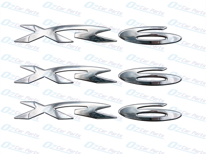 XR6 Badge Set For Ford Falcon BA BF FG - Rear Boot or Side Skirt Emblem X3