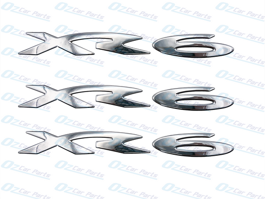 XR6 Badge Set For Ford Falcon BA BF FG - Rear Boot or Side Skirt Emblem X3