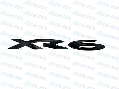 XR6 Badge Gloss Black For Ford Falcon BA BF FG - Rear Boot or Side Skirt Emblem