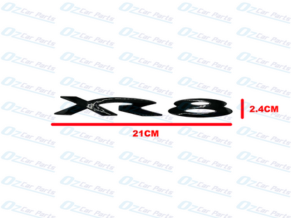 XR8 Badge Gloss Black Full Set For Ford Falcon BA BF FG - Emblem X3