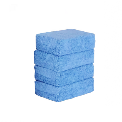 SEAMETAL | Microfiber Interior Detailing Sponge Applicator Blue 4 Pack