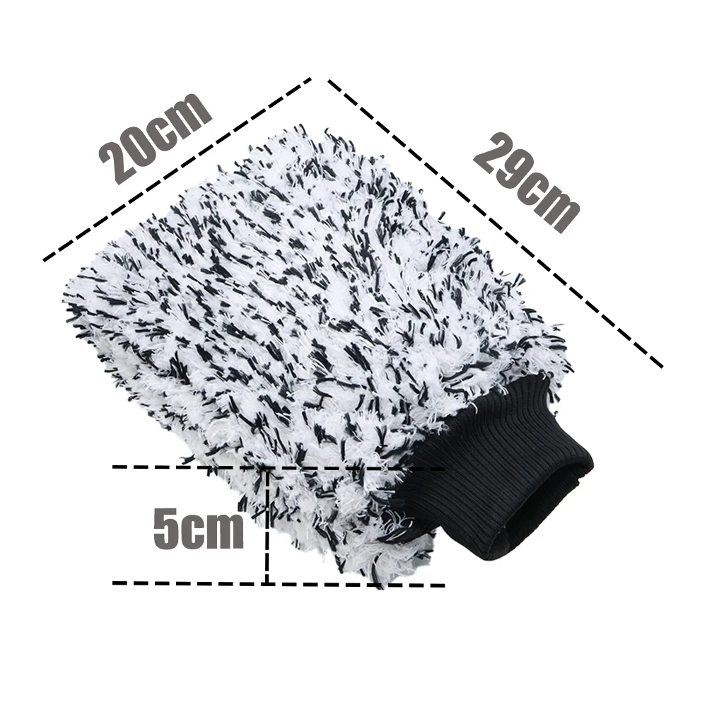 AUTOBRIGHT | Dual-Sided Microfibre Car Wash Mitt Glove