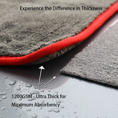 AUTOBRIGHT | Premium Microfibre Car Drying Towel 1200GSM 60x40cm