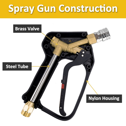 BEAR FORCE | High Pressure Short Washer Trigger Swivel Gun 3/8" Quick Connect