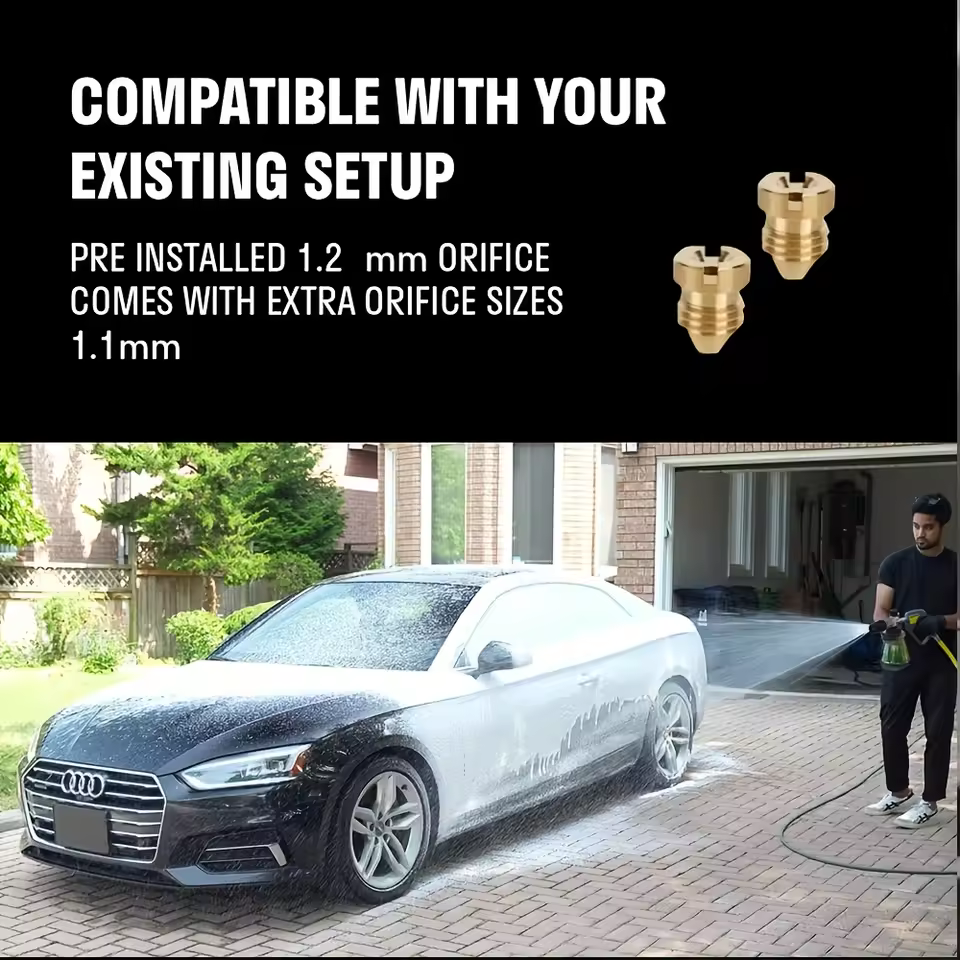 ROUE | Upgraded Pressure Washer Foam Cannon 1/4” Quick Connector