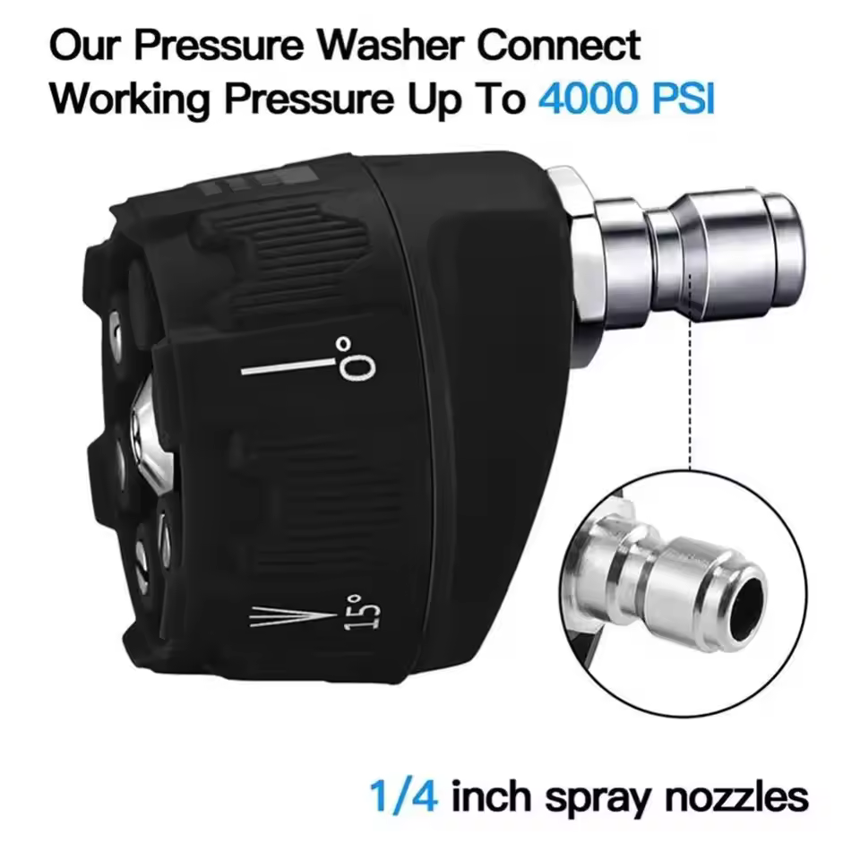 BEAR FORCE | 6 In 1 Pressure Washer Nozzle With 1/4 Inch Quick Connector