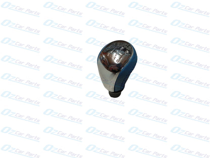 Manual Gear Knob Chrome Cap Blue Leather & Stitch for Holden Commodore VF V6