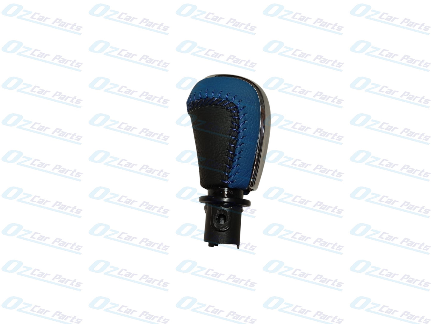 Manual Gear Knob Chrome Cap Blue Leather & Stitch for Holden Commodore VF V6