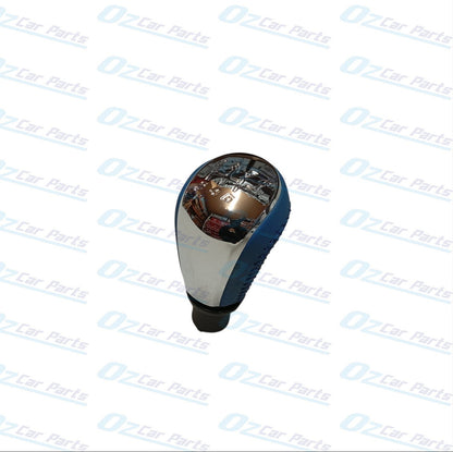 Manual Gear Knob Chrome Cap Blue Leather & Stitch for Holden Commodore VF V8