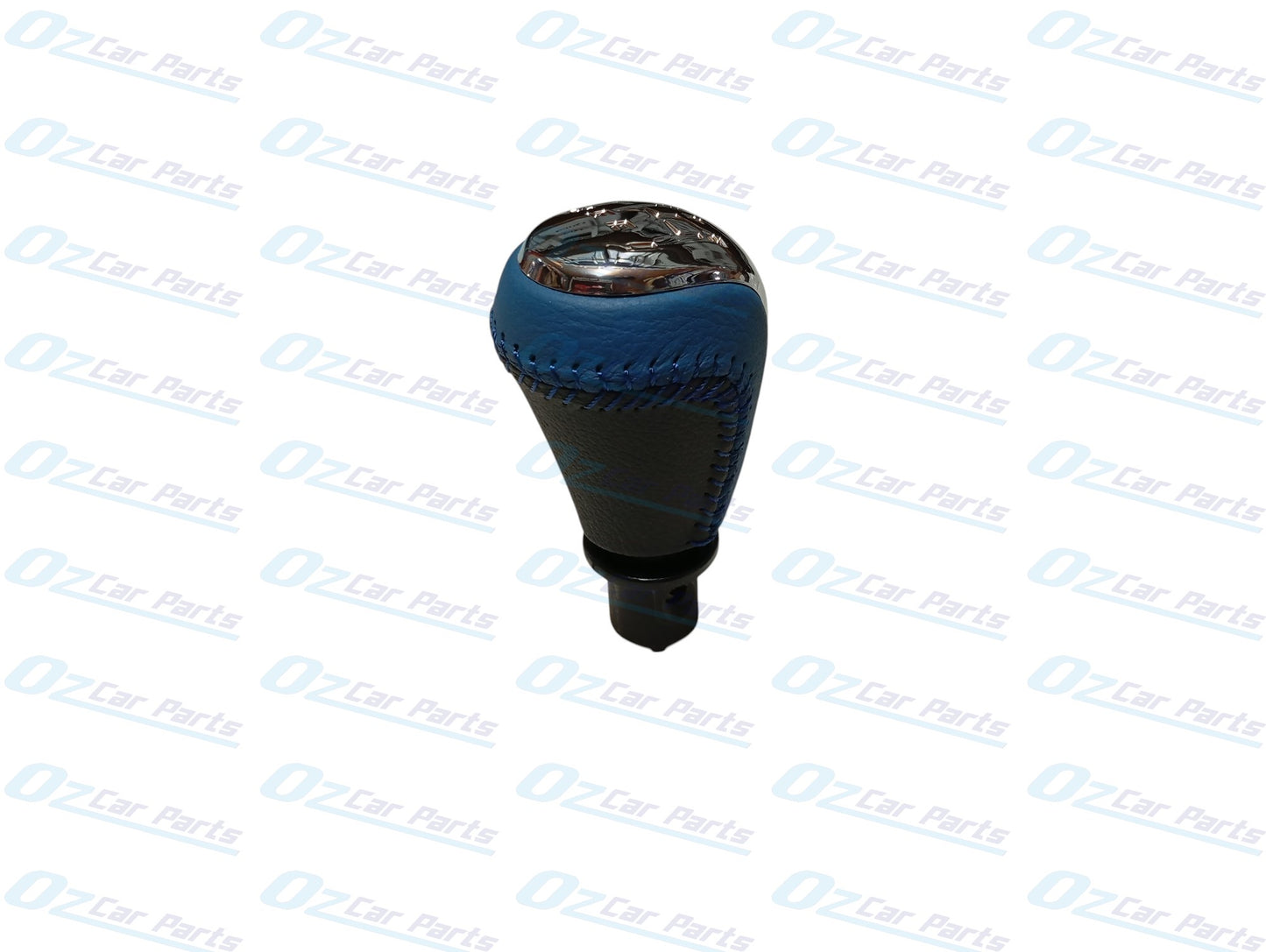 Manual Gear Knob Chrome Cap Blue Leather & Stitch for Holden Commodore VF V8