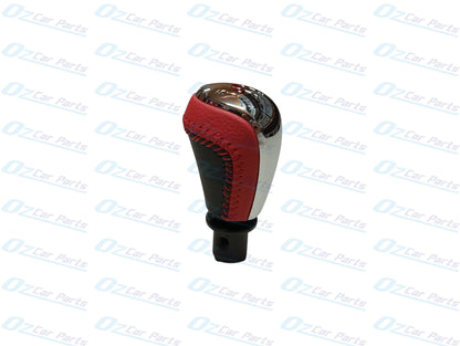 Manual Gear Knob Chrome Cap Red Leather & Stitch for Holden Commodore VF V6
