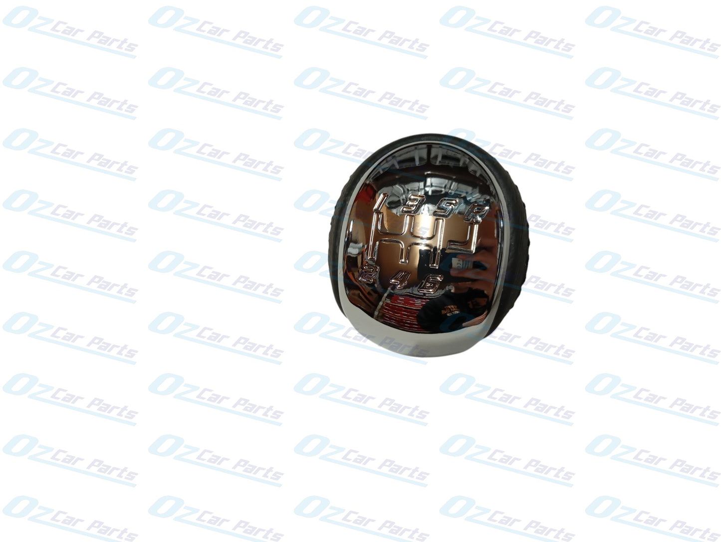 Manual Gear Knob Chrome Cap Black Leather & Stitch for Holden Commodore VF V8