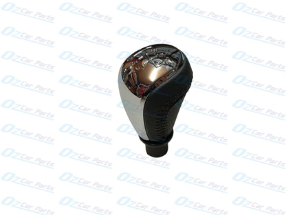 Manual Gear Knob Chrome Cap Black Leather & Stitch for Holden Commodore VF V8