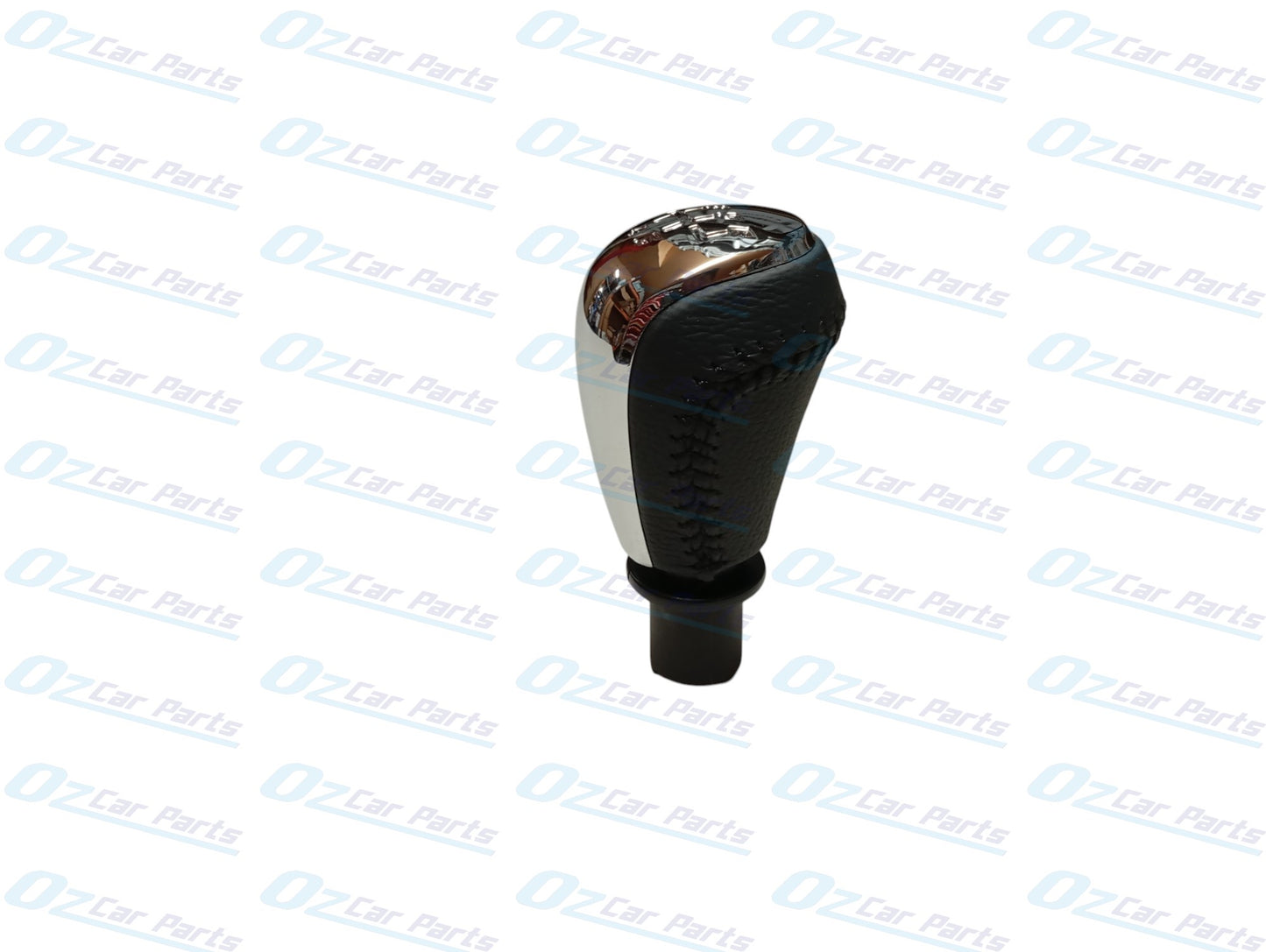 Manual Gear Knob Chrome Cap Black Leather & Stitch for Holden Commodore VF V8